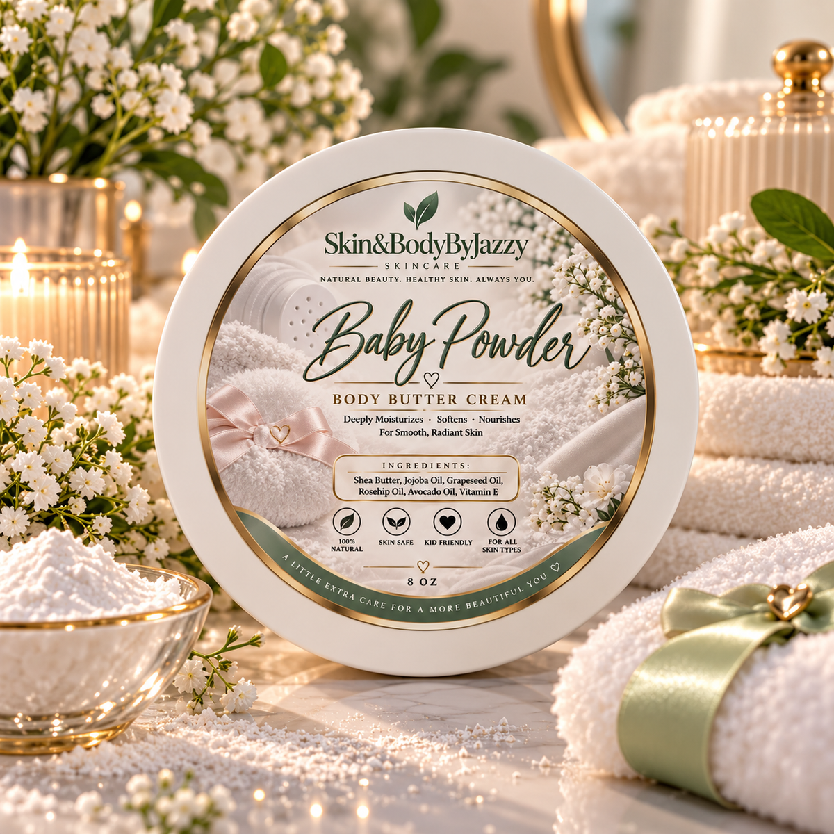 Baby Powder Body Butter Cream