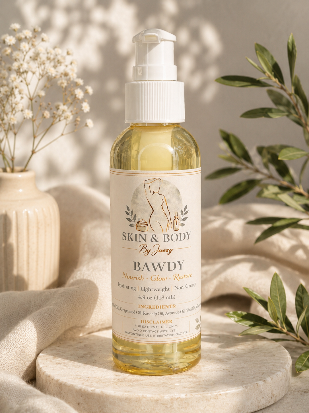 Bawdy Body Oil ( Baccarat Rouge Inspo)