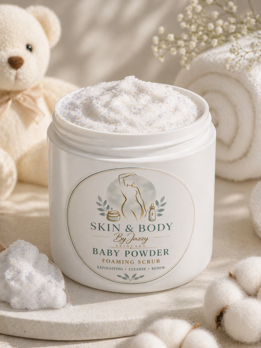 Baby Powder Foaming Scrub