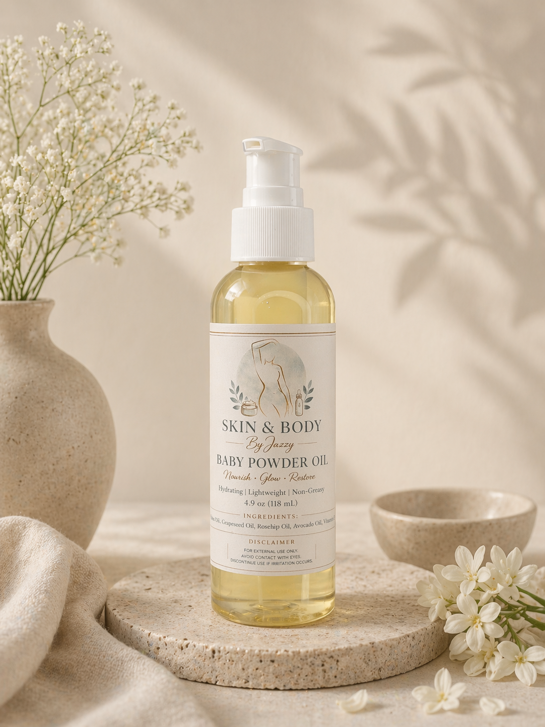 Baby Powder Body Oil